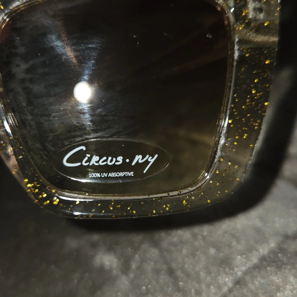 Circus-NY Stylish Gold Sparkle -Tinted Women's Sunglasses - Picture 10 of 10